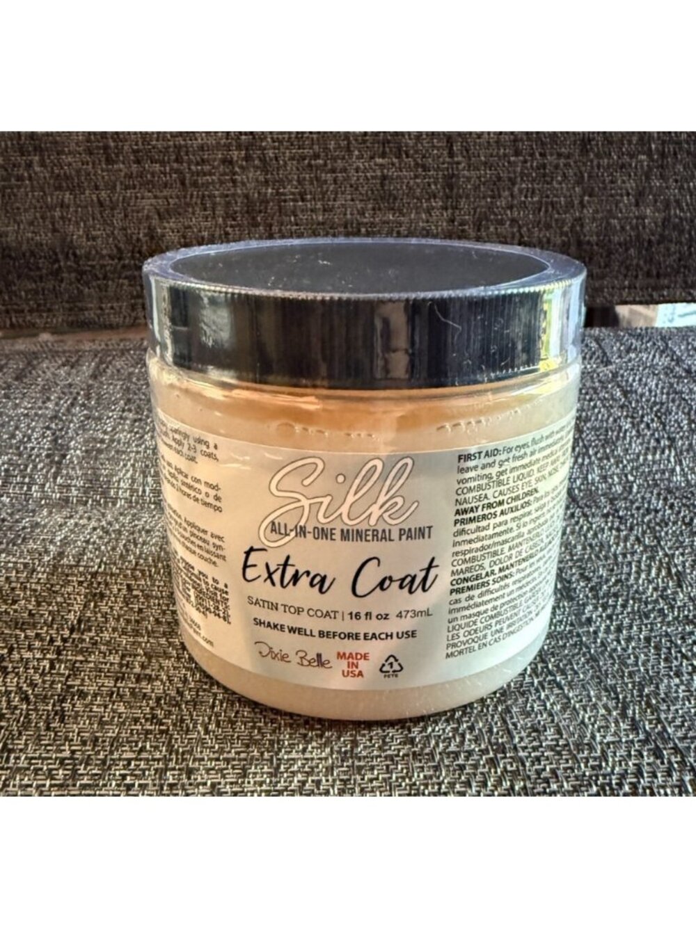 New Sealed Dixie Belle Silk Extra Coat Satin Top Coat